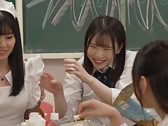 PFES-072 Japanese Students Unwind After Exams in Hot Group Encounter