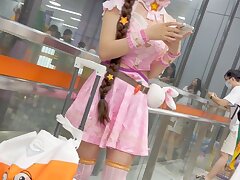 KFC_Pink_knee-high_socks_with_purple_lace_inside Sizzling School Secrets-JAV Mistresses Teach Students Steamy Lessons!