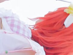 cos43 Japanese Cleaner Takes Giant Cock in Steamy Wet Fuck Session