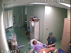 Real_hidden_camera_in_gynecological_cabinet_14 Adorable Japanese Doll Seduces in Bathroom, Then Gets Roughly Pleasured